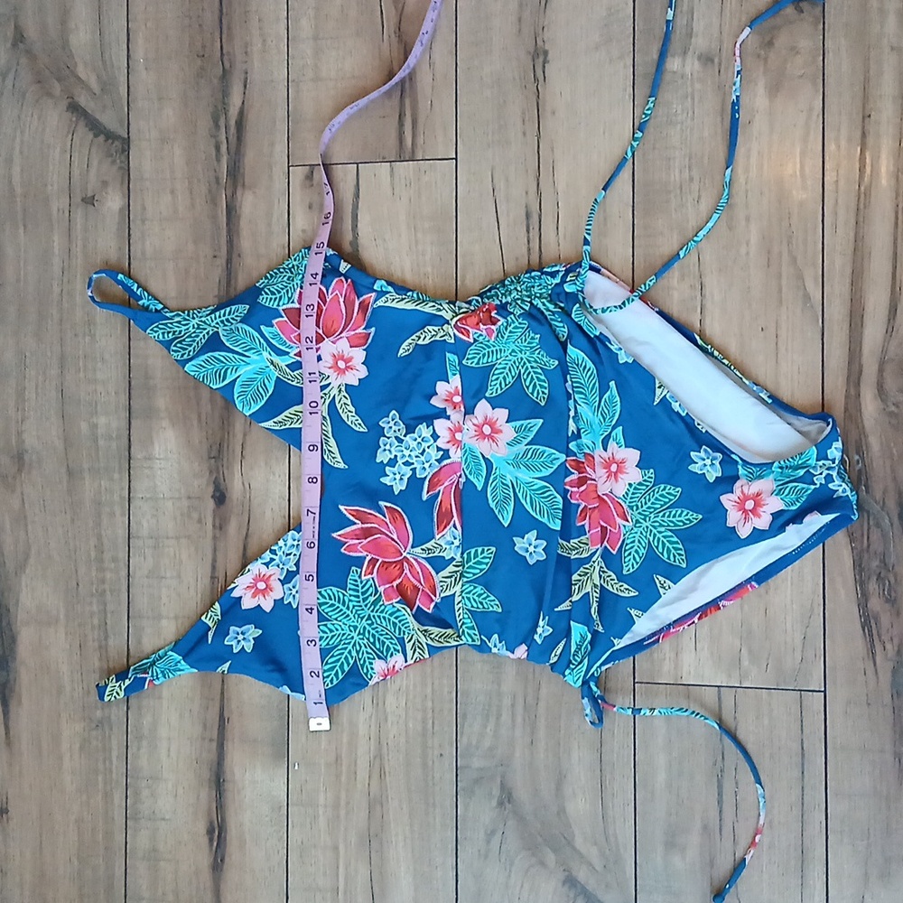 Women's Atlantic Tropical Floral Blue One-piece Swimsuit. Size M - Picture 14 of 17